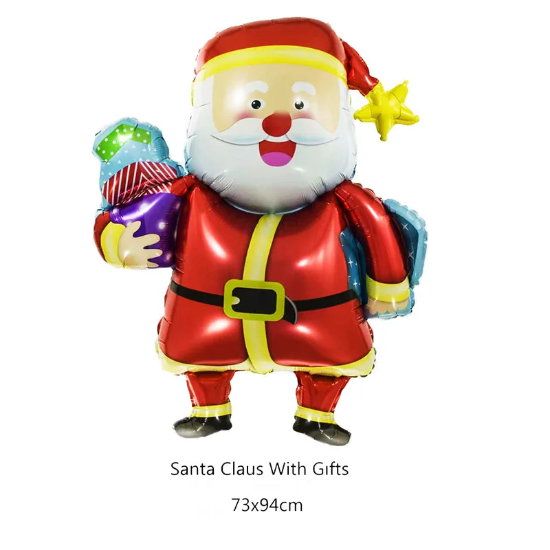 Santa Claus 3 Рождественские фольгированные шары Санта Клаус шар Снеговик Глобус Рождественский олень Пингвин шар рождественские украшения для дома год - Цвет: Santa Claus 3