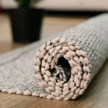 Толстый Ретро тканый хлопковый льняной ковер, коврик для прикроватной кровати, коврик для гостиной, спальни, ковер с кисточками, домашний декор