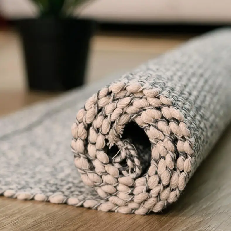 Толстый Ретро ковер ручной работы из хлопка и льна Kilim прикроватный напольный