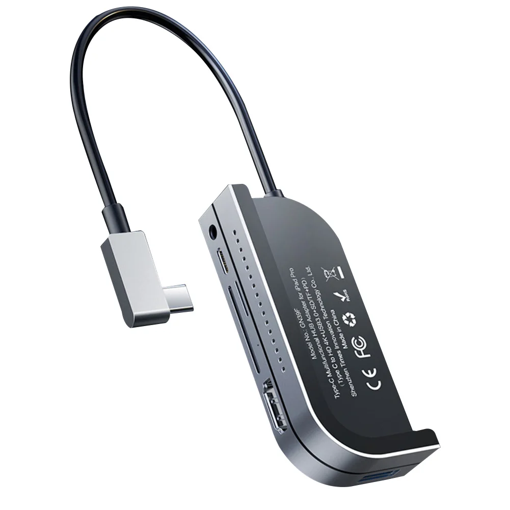 USB 3,0 высокая эффективность алюминиевый сплав мини-концентратор планшет ноутбук офис HDMI адаптер Передача данных 6 в 1 Тип C 3,5 мм Aux