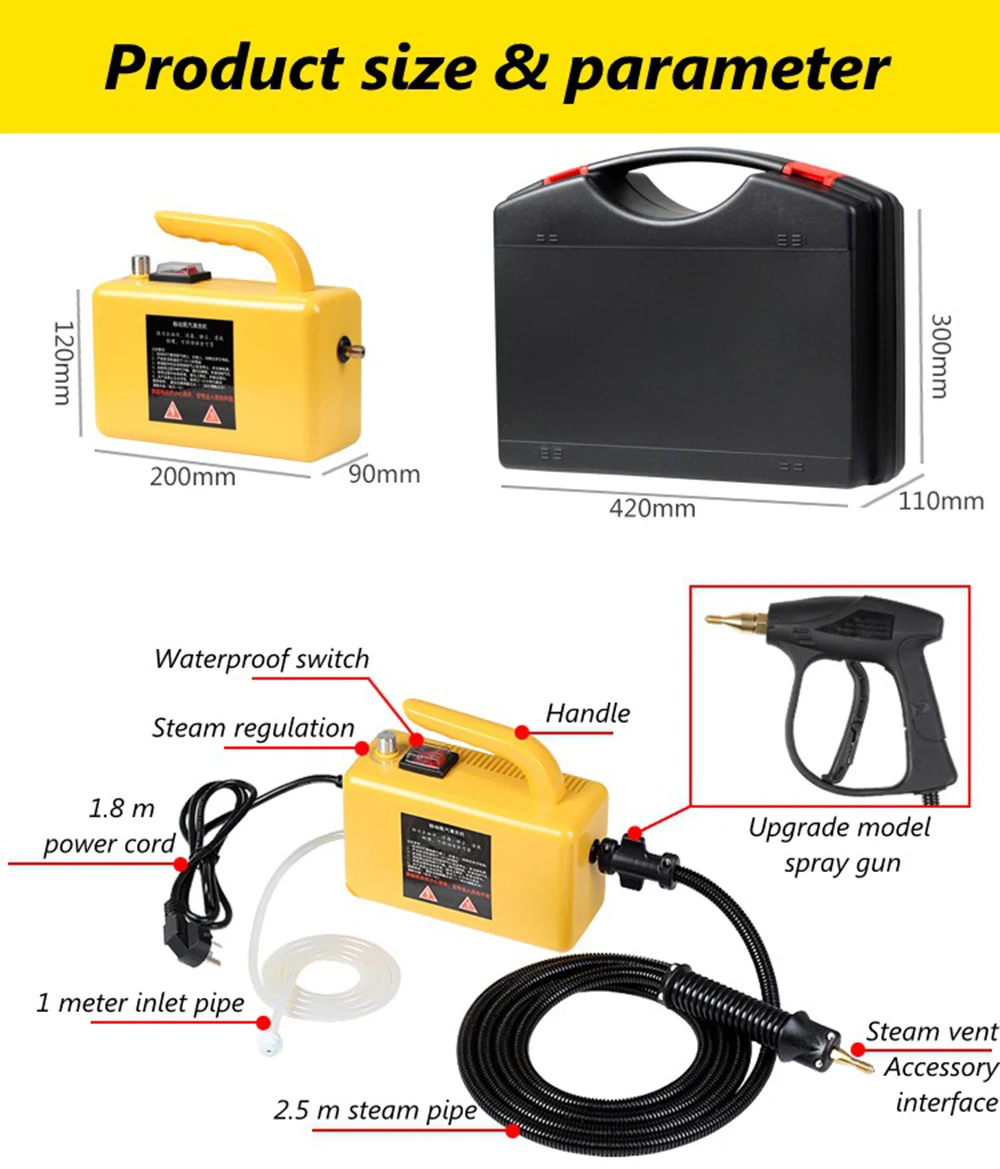 Пароочиститель система очистки | многоцелевой, высокого давления, паровой утюжок машина лучший для коммерческого, промышленного, домашнего использования