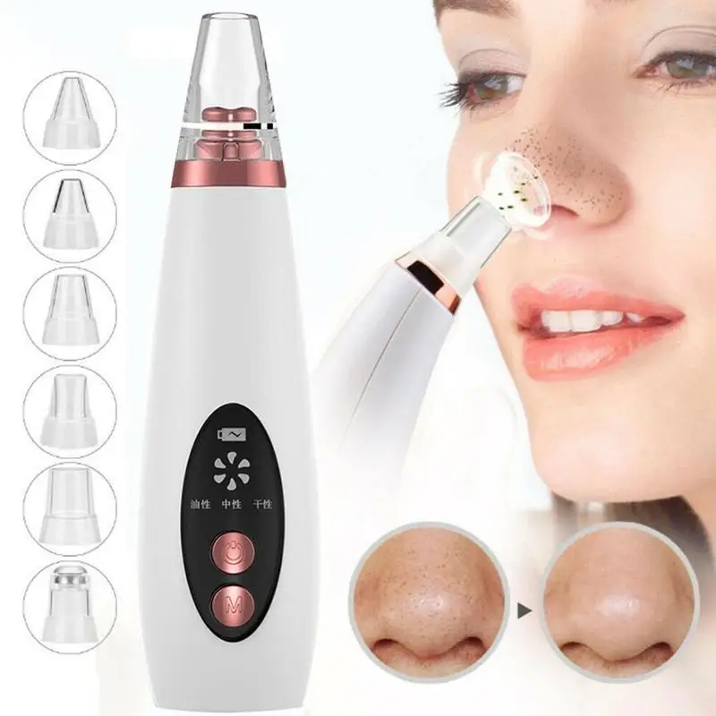 

Ultrasonic USB Blackhead Black Dot Remover Face Pore Pimple Removal Vacuum Suction Vacuum Acne Pore Cleaner Skin Care Tools