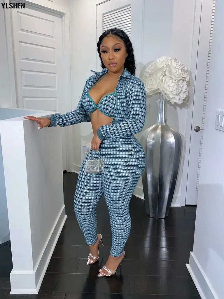 2 Two Piece Set Women African Clothes Dashiki Fashion Sexy Suit (Top And Pants) Super Elastic Party Plus Size Suits For Lady 05