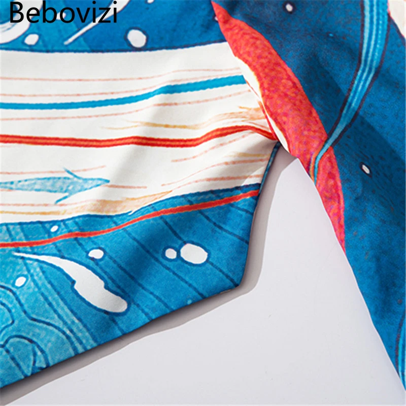 Japanese Streetwear Cosplay Tradition Short Kimonos Summer Yukata Clothes Anime Men Blue Cardigan Women Haori Obi Samurai