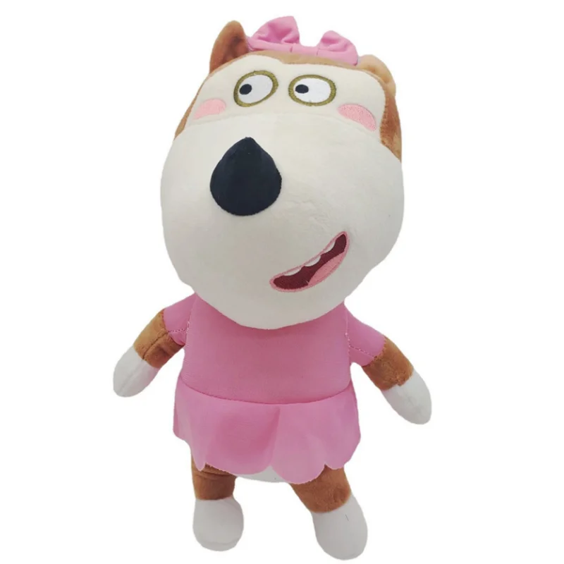 2pcs/set 30cm Anime Wolfoo Family Plush Toys Cartoon Plushie Lucy