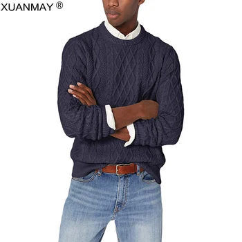 

Spring 2020 Men's Pullover Sweater Casual Soft and Comfortable Pullover Sweater coat Thick Warm High Quality Men's Sweater