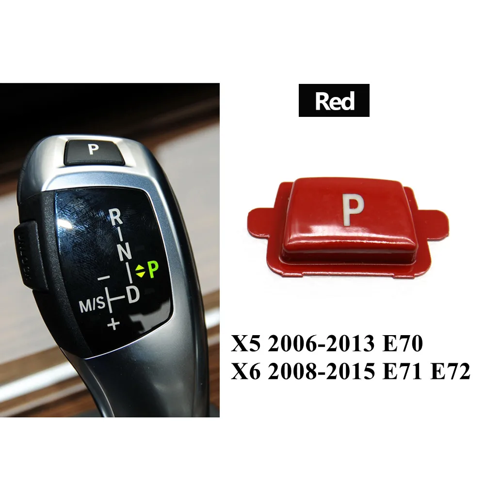 Engine Ignition Start Stop Button Car Gear Lever Auto Parking Switch Cap Letter P Keypress Cover For BMW X5 X6 E70 E71 E72