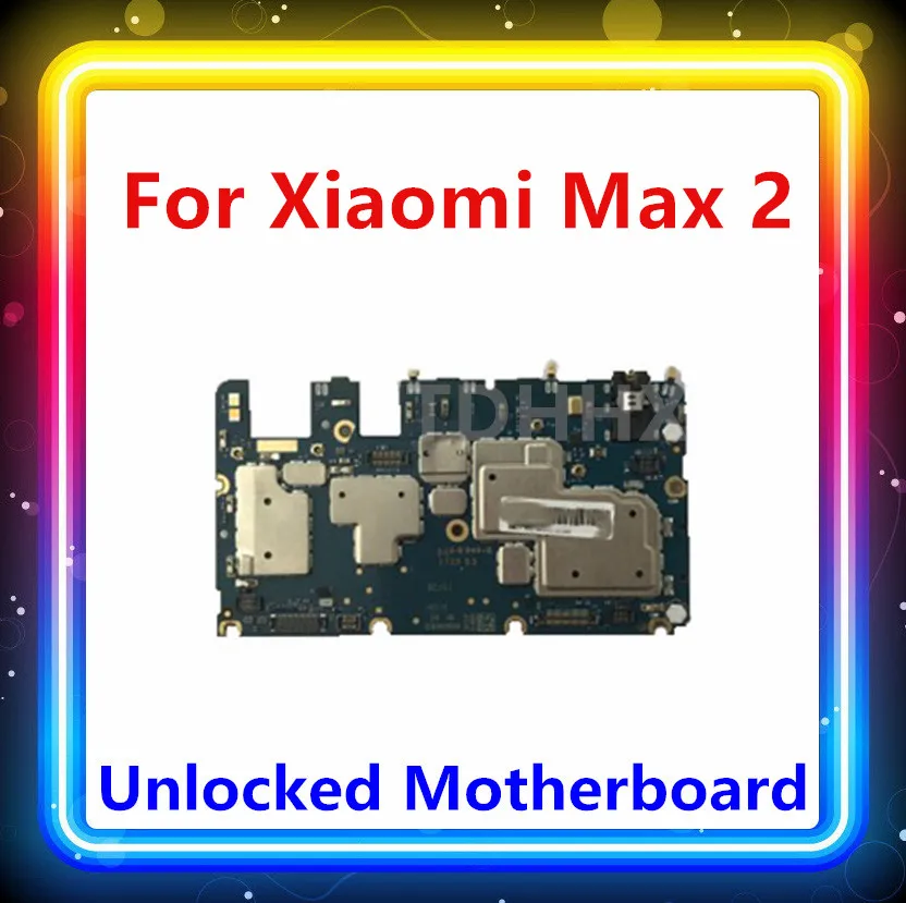 Разблокированная материнская плата для Xiao mi Max 2, 32 ГБ, 64 ГБ, 128 ГБ, материнская плата mi Max 2, замененная материнская плата, ОС Android, с чипами, материнская плата