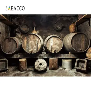 

Laeacco Old Wooden Wine Jar Cellar Rural Warehouse Party Decor Interior Photo Background Photography Backdrop For Photo Studio