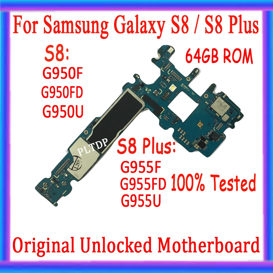 Для Samsung Galaxy S8 G955F G955FD G950FD G955U G950U G950F оригинальная разблокированная материнская