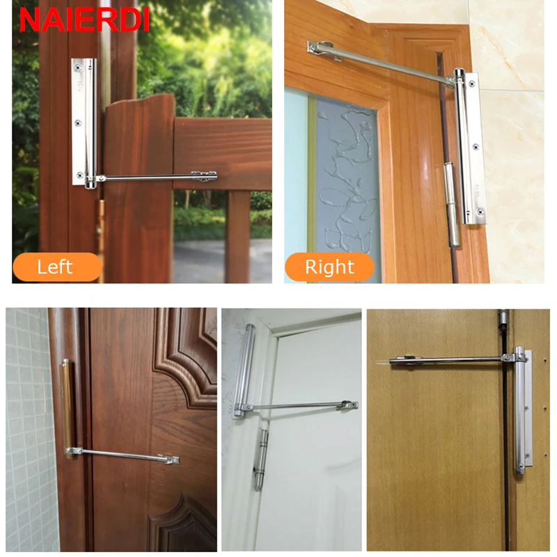 Door Closer Adjustable Automatic Stainless Steel Hinge Spring For Fire Rated