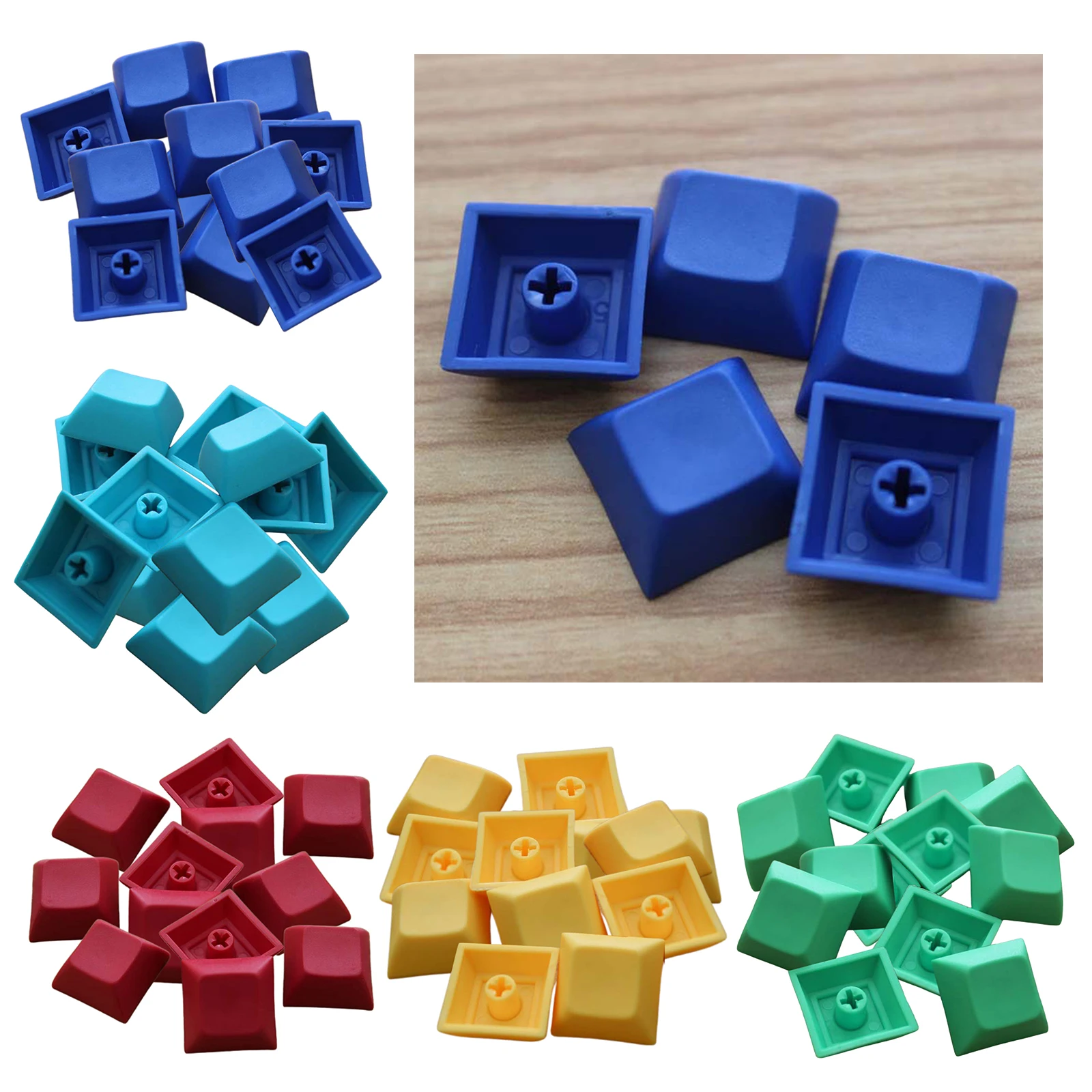 12 개/대 PBT DSA Keycaps Blank 인쇄 된 7.42mm 게임용 기계식 키보드, 촉각 느낌이 부드럽습니다.