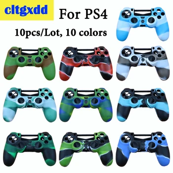 

10pcs/Lot Soft Silicone Rubber Case Cover For SONY Playstation 4 PS4 Controller Protection Case For PS4 Pro Slim Gamepad