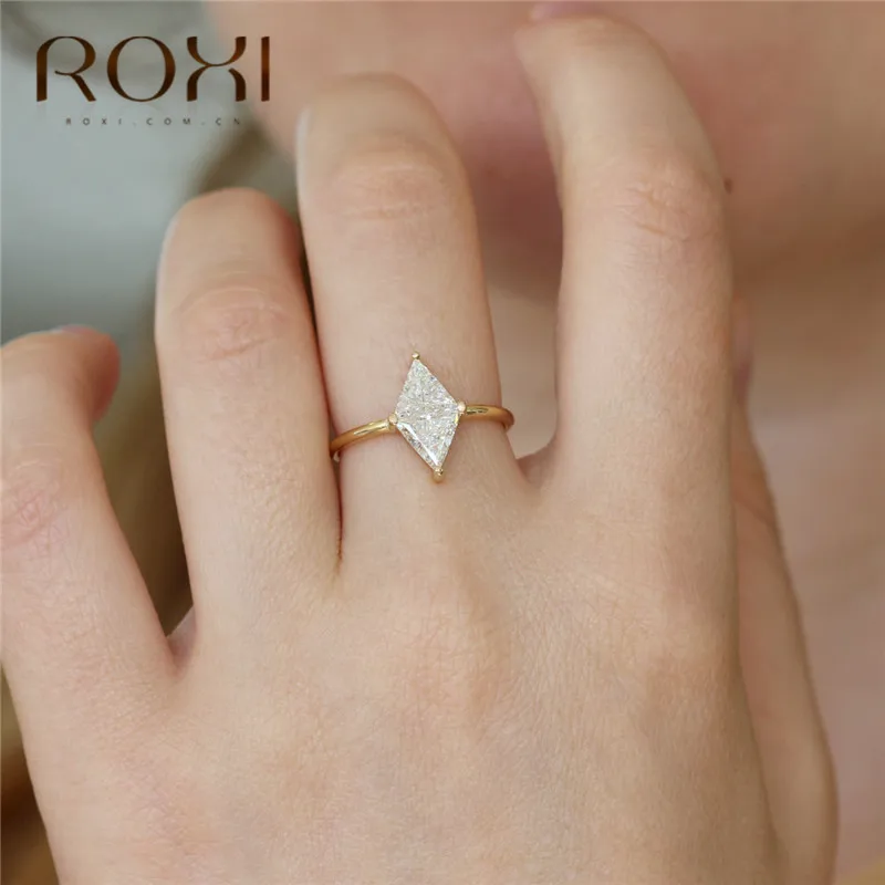 ROXI Мода Роскошный белый Хрустальный циркониевый обручальные кольца для женщин горный хрусталь обещание на помолвку кольцо ювелирные изделия палец кольцо подарки