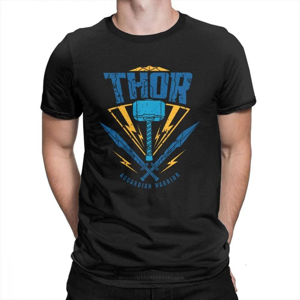 

one yona Thor Ragnarok Asgardian Warrior Weapon Marvel Superhero Man Design Clothes Funny T-Shirts Crewneck Pure Cotton Tees