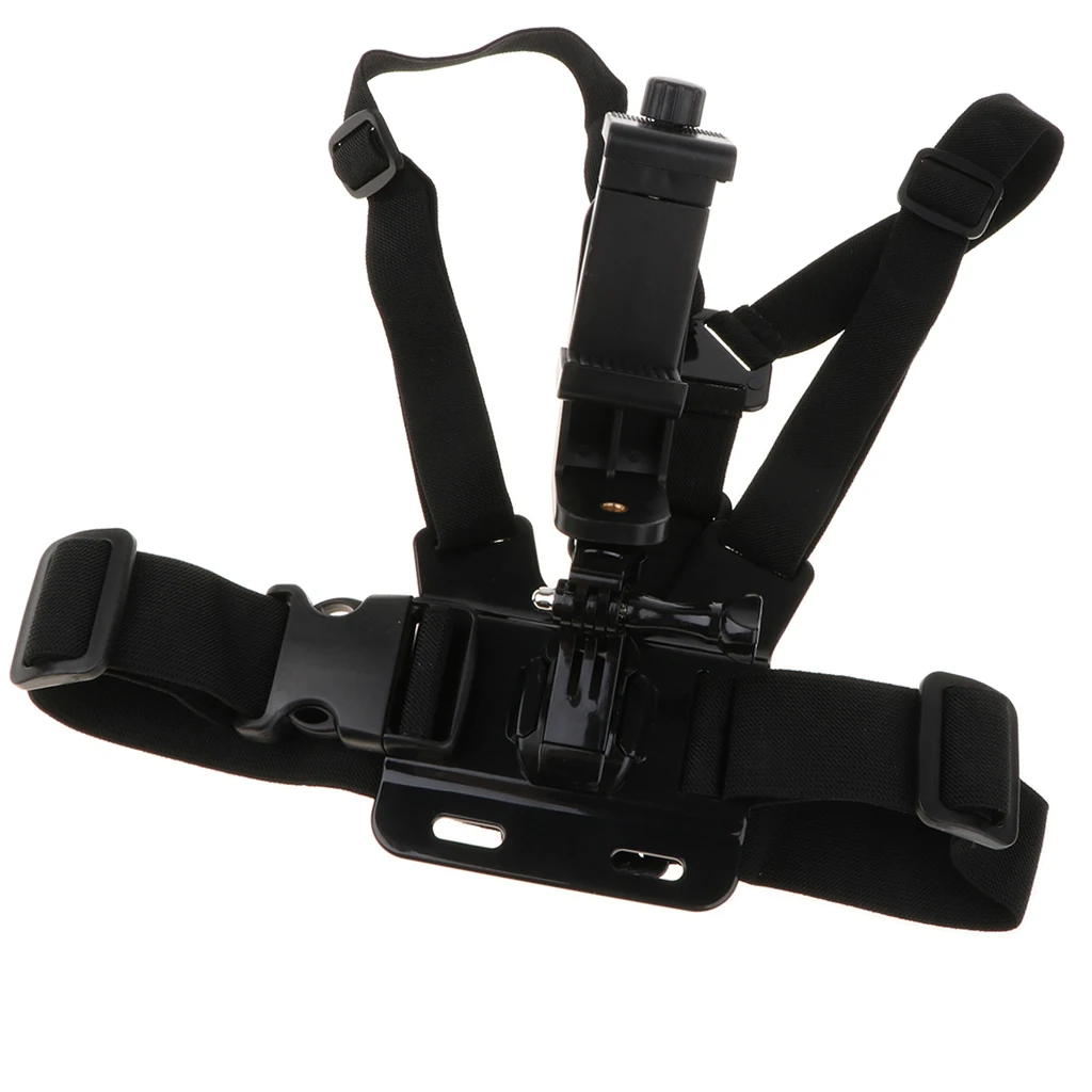 Hiking Smartphone Sports Portable Chest Strap Phone Clip Mount Camping Fishing