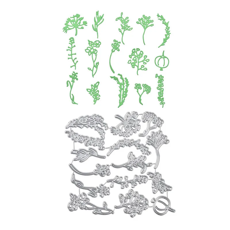 

DiyArts Flower Dies Branch Metal Cutting Dies New 2019 for Card Making Scrapbooking Dies Embossing Cuts Stencil Craft Die Cuts