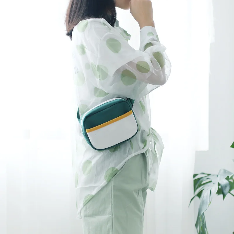 Летняя мода Японский Корейский Чистый хлопок нагрудная сумка из текстиля женская сумка в настоящее время доступен мобильный кошелек для телефона Shoulde