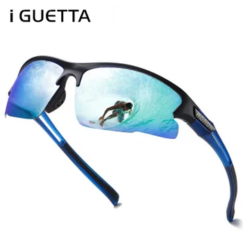 

iGUETTA Polarized Sunglasses Men Square Driving Fashion Sunglass Brand Men Outdoor Windproof Sun Glasses Oculos De Sol IYJB635