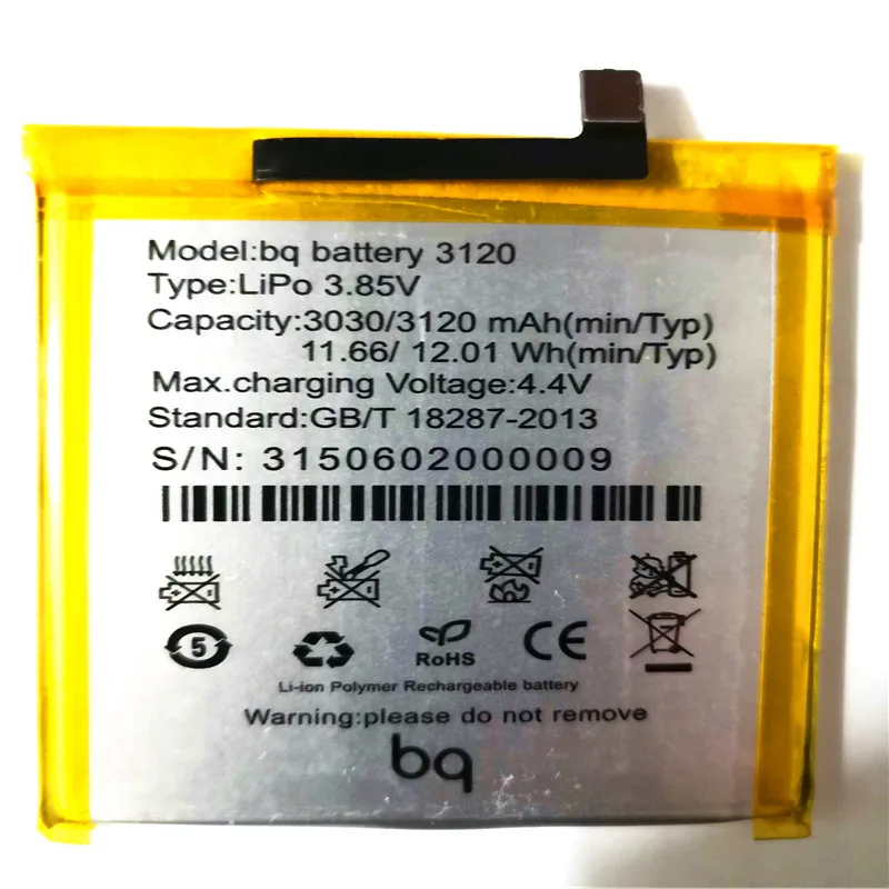 Новый аккумулятор 3120(1ICP5/60/71) для BQ Aquaris M5 3120 мАч с инструментами