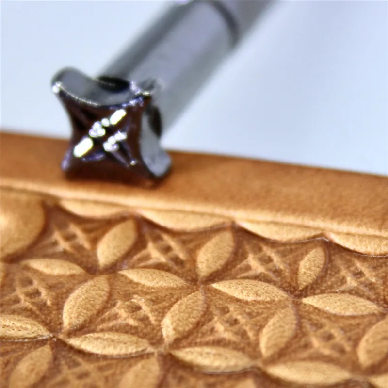 DIY 합금 금속 가죽 공예 도구, 미국 패턴 스탬프 도구, 가죽 금속 스탬프용 LS.G9009-03 도구