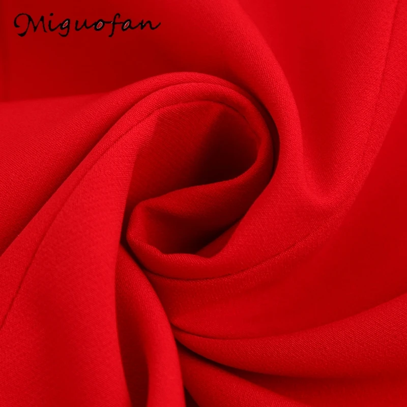 Женский двубортный пиджак Miguofan красная офисная куртка верхняя одежда 2019|Пиджаки|