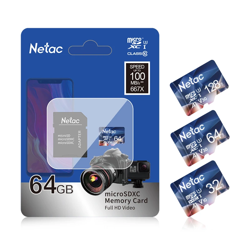 Карта памяти Netac Tarjeta Micro SD 16 ГБ 32 64 128 класс 10 USB флэш карта для смартфона адаптер