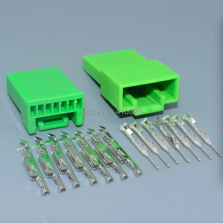 Shhworld Sea 7 Pin 1,2 мм серия автомобильный инструмент жгут проводов разъем Зеленый автомобильный разъем с клеммой DJ7071A-1.2-11/21 7 P