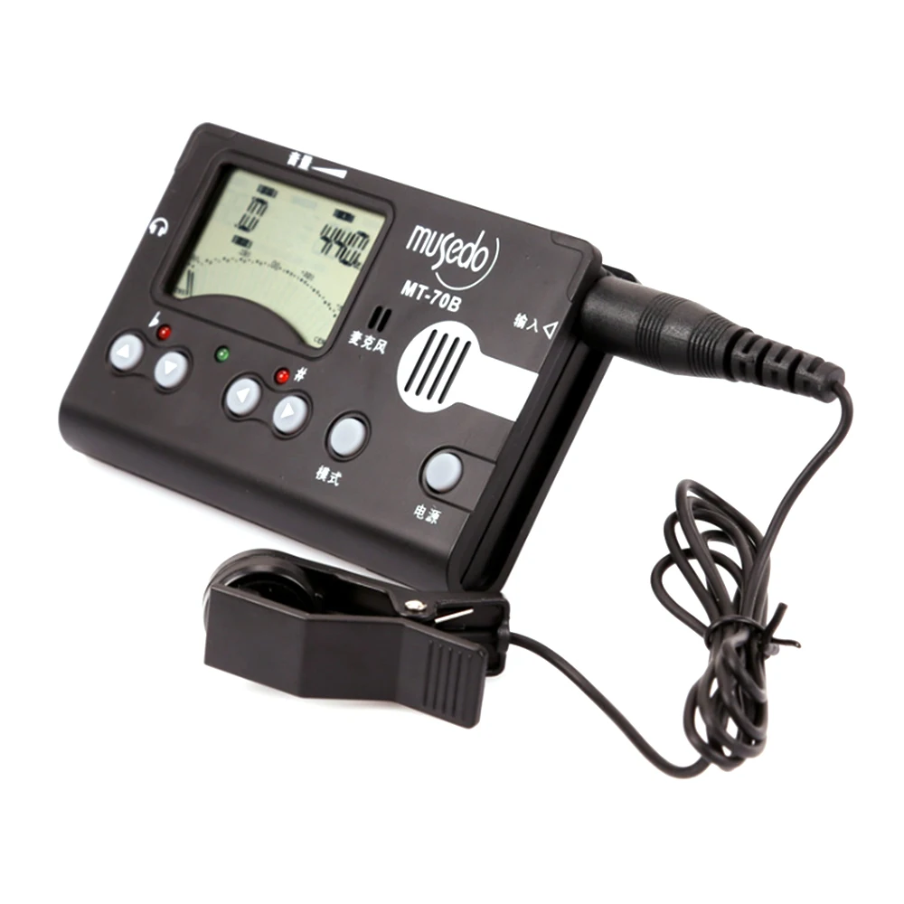 

High Sensitive Professional MT-70B Tuner Electronic Digital 3 in 1 LCD Tuner Metronome Tone Generator for Guzheng