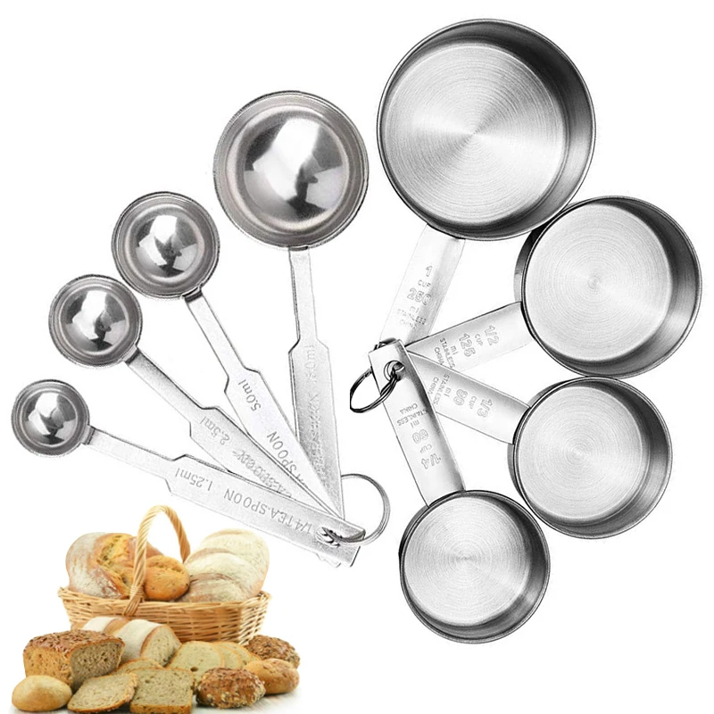 Measuring Cups Stackable Kitchen Measuring Spoon Set Stainless Steel Tablespoons Home Cups and Spoons Set kitchen measuring spoons,measuring spoon set,measuring cup and spoon set