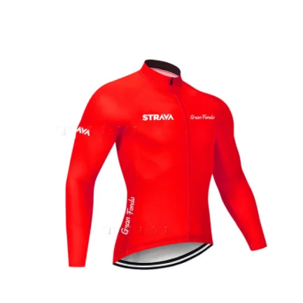 STRAVA road bike team 9D cojin de equitacion traje de primavera y otono camisa de manga larga jersey