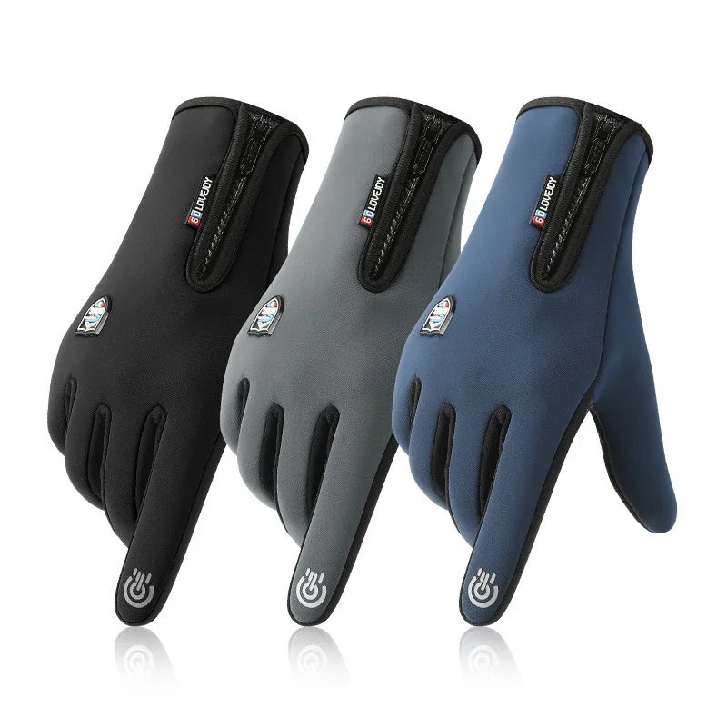1 пара новых зимних велосипедных перчаток ветрозащитные водонепроницаемые теплые спортивные перчатки износостойкие перчатки для катания на лыжах с сенсорным экраном