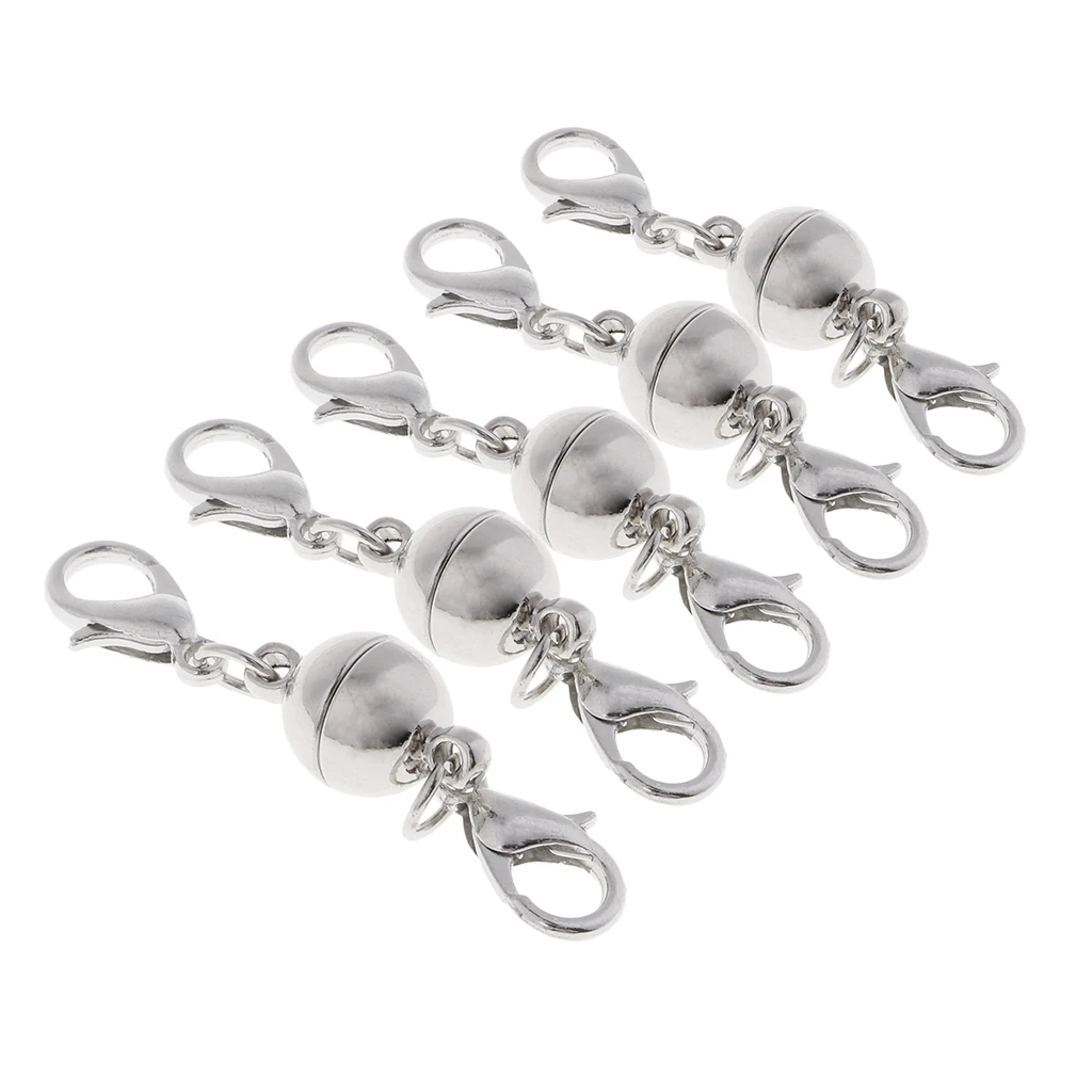 5 pieces Fine Lobster Clasp for Necklace Bracelet Magnetic Hook Jewelry DIY
