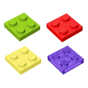 

20pcs/50pcs Building Block Parts diy Toy Assemble Plate 2x2 Particles Building Bricks Parts Educational Creative Gift Toys