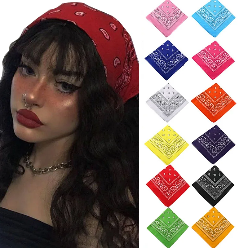Nouveau bohème imprimer Bandana bandes de cheveux pour les femmes filles carré écharpe Turban multifonctionnel bandeau cheveux accessoires chapeaux | AliExpress