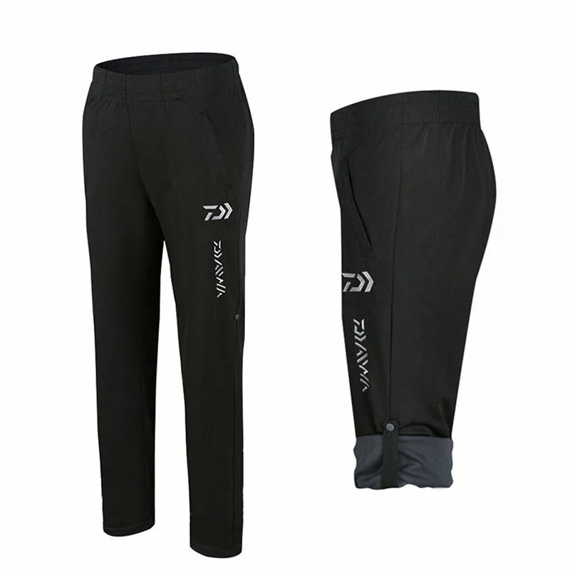 Бренд DAWA мужские уличные спортивные брюки для рыбалки антистатические анти-УФ быстросохнущие ветронепроницаемые дышащие Рыболовные костюмы - Цвет: Темно-серый