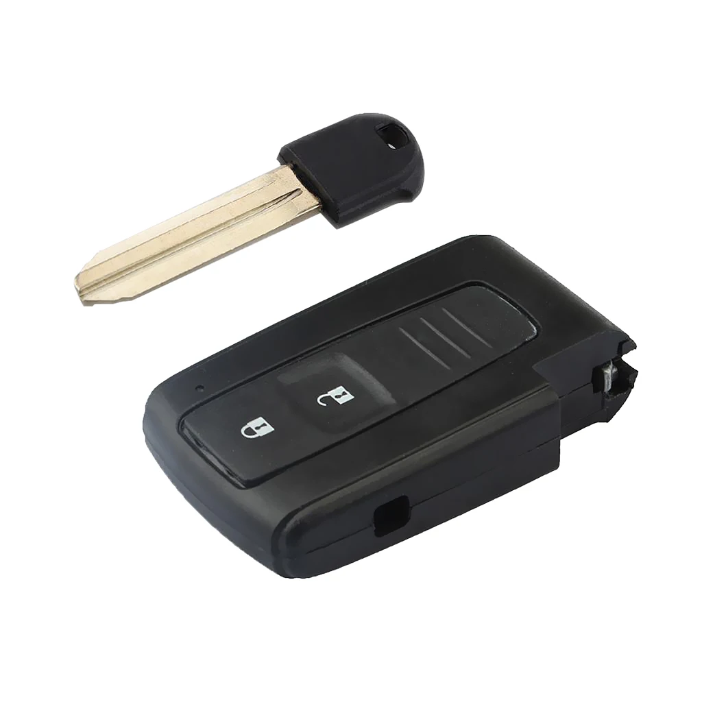 2-Button Remote Smart Key Fob Case with Uncut Blank for Toyota Prius 2004-2009