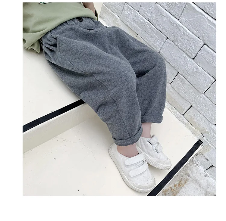 Baby Boy Pants Casual Harem Pants 1 2 3 4 5 6 Years Toddler Baby Autumn Trousers Elastic Waist Sweatpants Children Pants