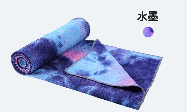Non-slip Yoga Mat Shop Towel Environmental Protection Printing Tie-dye Yoga Shop Towel Fitness Exercise Yoga Blanket Yoga Towel
