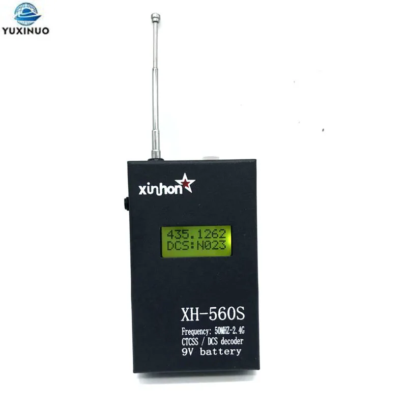 Портативный ручной Частотный счетчик 50MHz-2.4 ГГц XH560S DCS CTCSS, двухсторонний радиоприемник, Портативный радиоприемник, рация, измеритель частоты