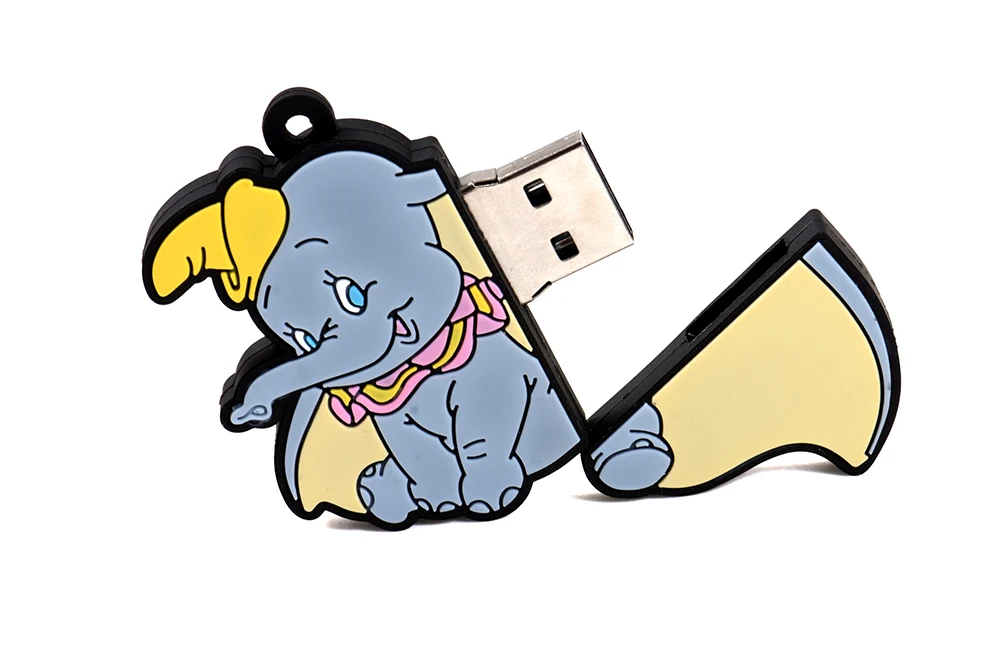 JASTER USB 2,0 Мультфильм Русалка Dumbo USB флэш-накопитель 4 ГБ 8 ГБ 16 ГБ 32 ГБ 64 Гб 128 ГБ Флешка Карта Памяти Рождественский подарок
