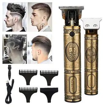 

Men's Digital Hair Trimmer Rechargeable Electric Hair Clipper Professional Adjustable Hair Trimmer Cordless Close-cutting Set