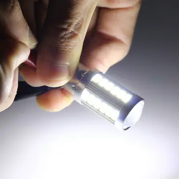 

5x LED Car Backup Reverse Light White Bulb For BA15S P21W 1156 33-SMD 5630 5730 12V DC 70,000 Working Hours