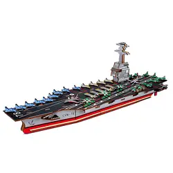 DIY лазерная резка 3D USS Джералд R. Ford Модель деревянная игра головоломка сборка игрушка подарок для детей и взрослых на Рождество