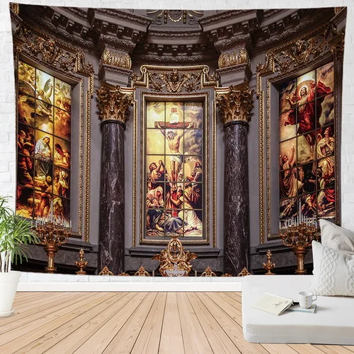 Хесус гобелен с росписью церковный ковер на стену Прямая drap plage настенное одеяло - Цвет: 5772