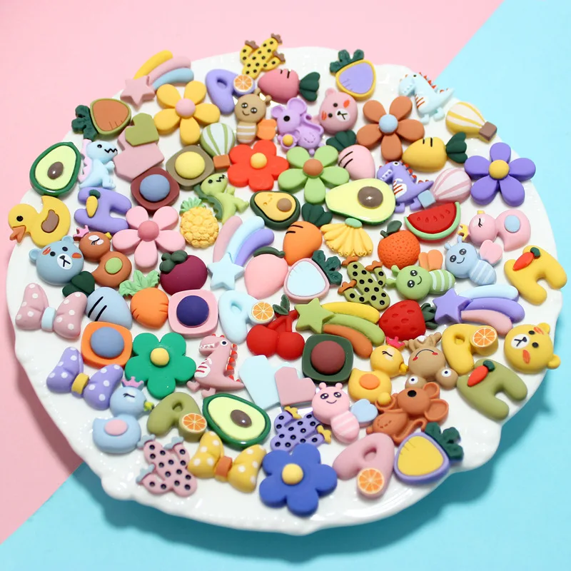 

10Pcs/pack DIY Accessories Sweet Style Resin Lovely Foods Shape Earrings Bracelet Necklace Handmade Jewelry Loose Beads Material