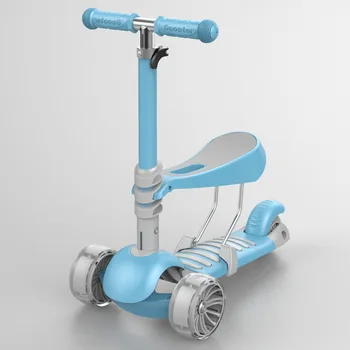 

2-3-6 Years Old Three-Wheel Three-in-One Baby Scooter Kids Pulley Perambulator