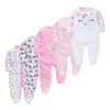 5pcs Baby Girl Boy Pijamas bebe fille Cotton Breathable Soft ropa bebe Newborn Sleepers Baby Pjiamas ► Photo 2/6