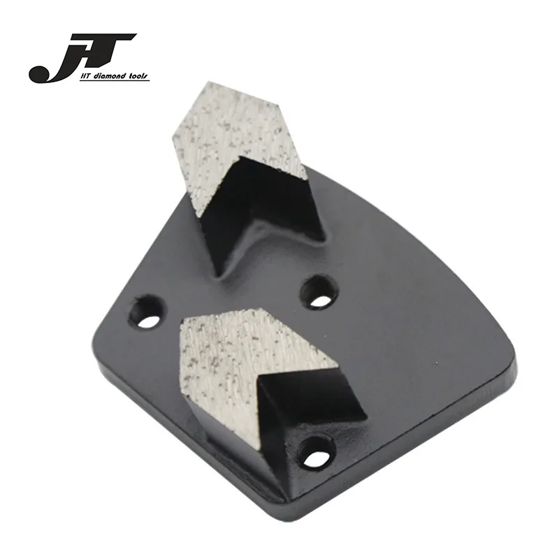 

12 pcs Free shipping diamond trapezoid pad grinding shoes for concrete diamond pads with two arrow segments 12PCS