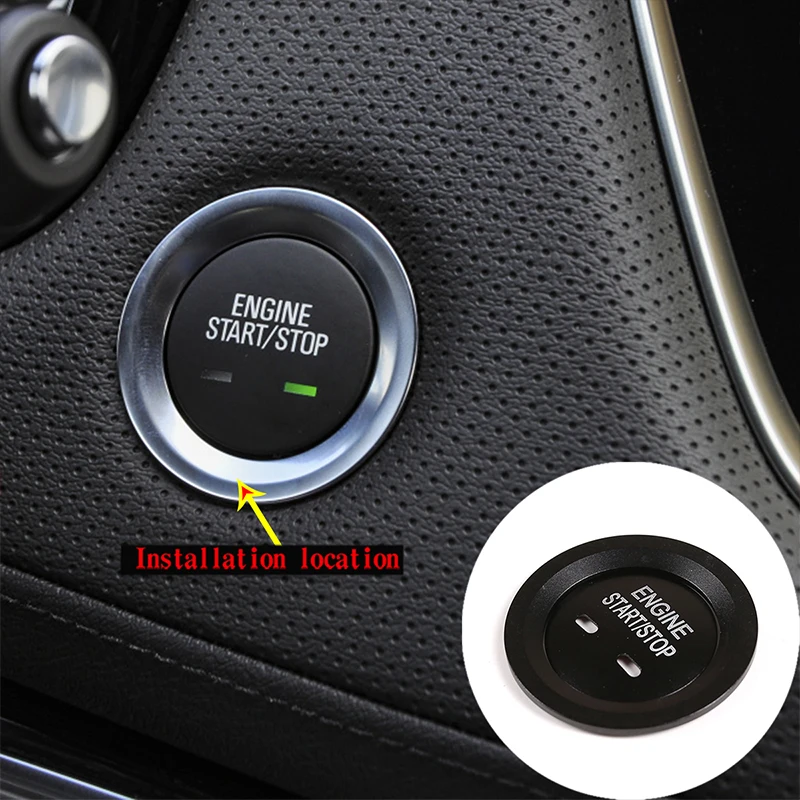 

For Cadillac XT4 XT5 XT6 XTS CT4 CT5 CT6 ATS Aluminum Alloy One-click Start Decoration Circle Car Interior Accessories